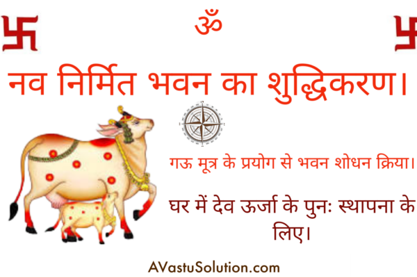नवनिर्मित घर का शुद्धिकरण । Purification of a newly constructed house.