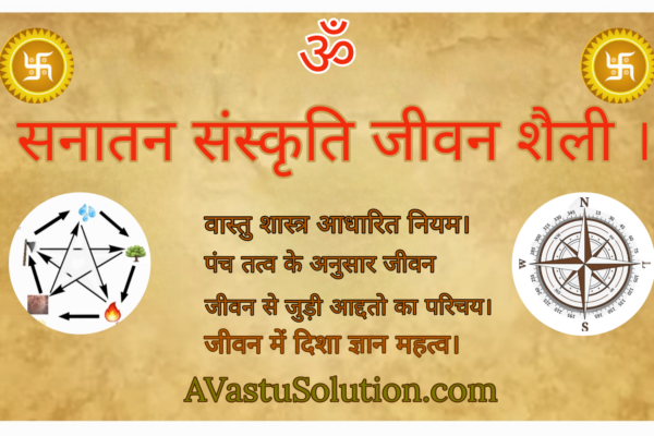 वास्तु शास्त्र आधारित जीवन शैली। Sanatan culture lifestyle
